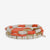 Grace Game Day Sequin Bracelet Stack of 3 Orange and White Wholesale