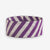 Kenzie Game Day Diagonal Stripes Beaded Stretch Bracelet Purple and White Wholesale