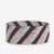 Kenzie Game Day Diagonal Stripes Beaded Stretch Bracelet Crimson and Silver Wholesale