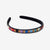 Sadie Vertical Colorblock Thin Luxe Headband Multicolor Wholesale