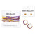 Game Day Mixed Seed Bead Hoop Earring Yellow and Purple Wholesale