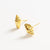 Alice Spiral Shell Post Earrings Brass Wholesale