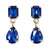Allysa Solid Dangle Earrings Blue Wholesale