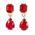 Allysa Solid Dangle Earrings Red Wholesale