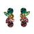 Ivy Multi Mixed Stone Post Earrings Greens + Rust Wholesale