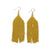 Michele Solid Beaded Fringe Earrings Yellow Wholesale
