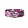 Lane Check Stripe Beaded Stretch Bracelet Lilac Wholesale