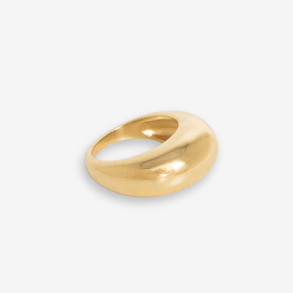 Faye Dome Ring Brass Size 7 Wholesale