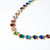 Aurora Medium Round Stone Prism Necklace Rainbow Wholesale