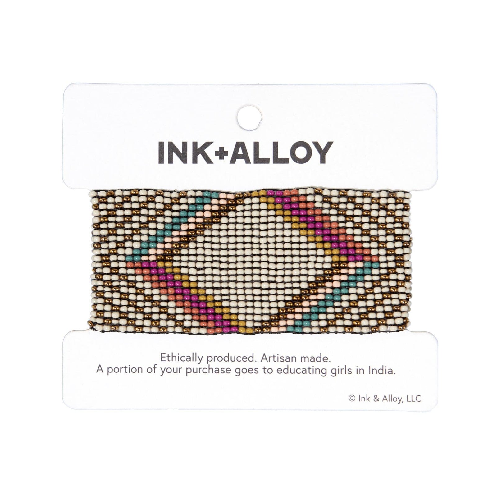 Penelope Diamonds Beaded Stretch Bracelet Muted Rainbow Wholesale