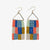 Whitney Checkered Beaded Fringe Earrings Coastal Wholesale