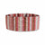 Kenzie Vertical Stripes Beaded Stretch Bracelet Blush Wholesale