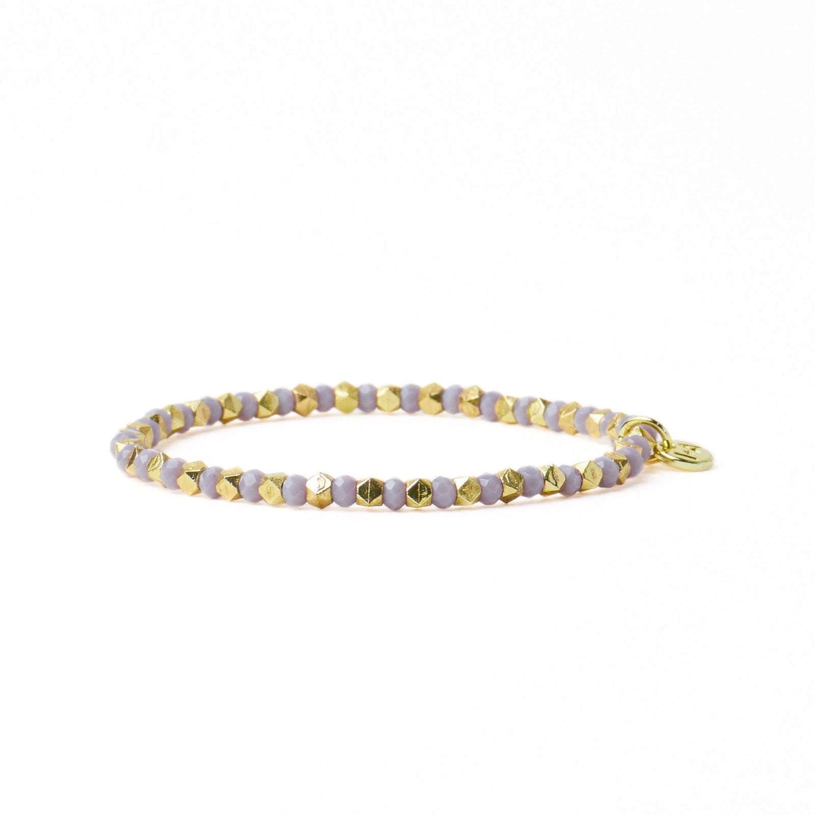 Louise Crystal Stretch Bracelet Silver, Grey, + Gold Wholesale