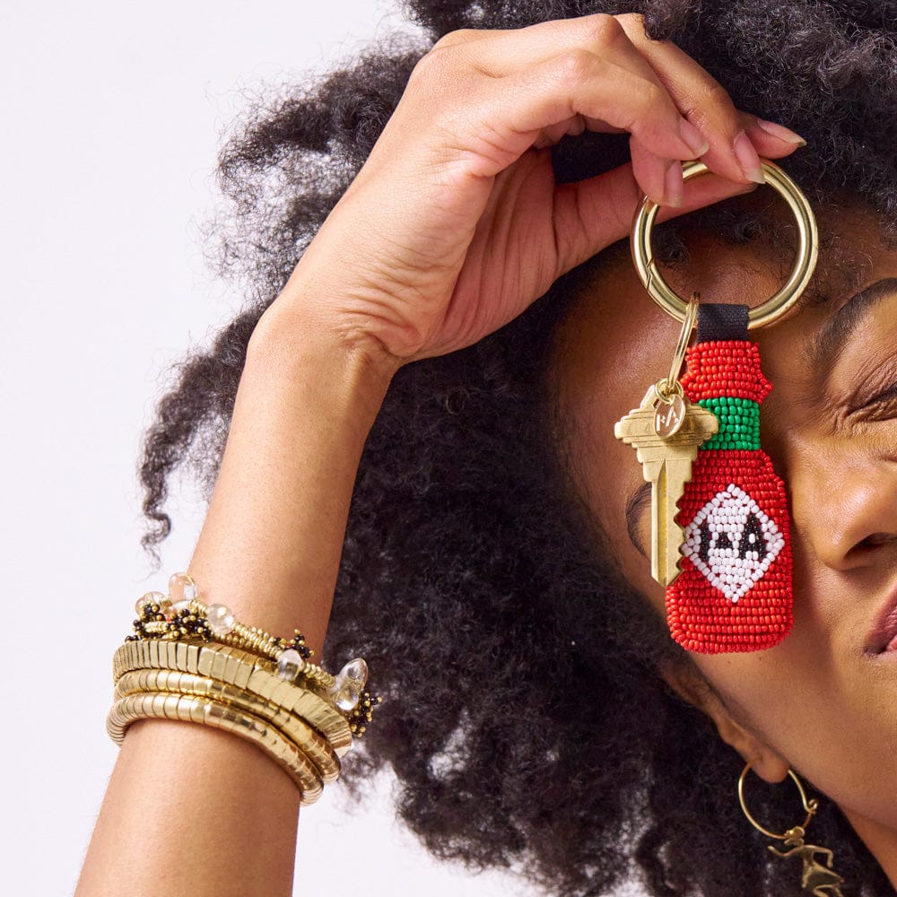 Hope Brass Stretch Bracelet With Glass Beads Clear Wholesale