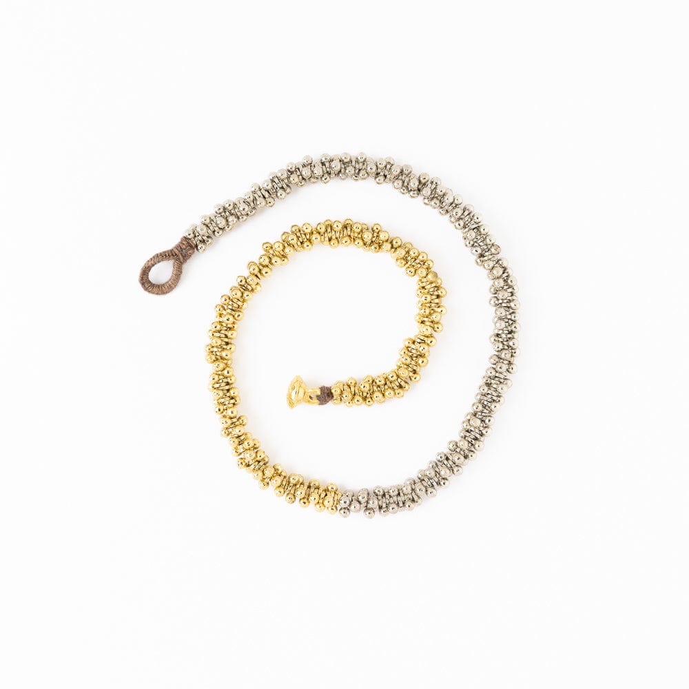 Lucy Mixed Metal Wrap Bracelet Gold + Silver Wholesale