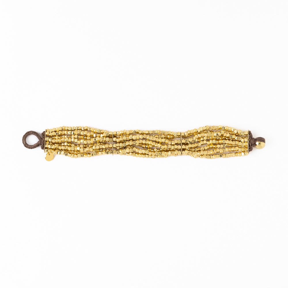 Wanda 8-Strand Cuff Bracelet Gold Wholesale