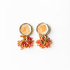 Kimberly Enamel Earring Coral