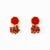 Kimberly Enamel Earrings Red Wholesale
