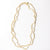 Rosemary Thread With Brass Extra Long Necklace White