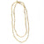 Erica Long Necklace Faceted Gold Beads