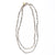 Erica Long Necklace Faceted Silver Beads