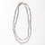 Erica Long Necklace Faceted Silver Beads