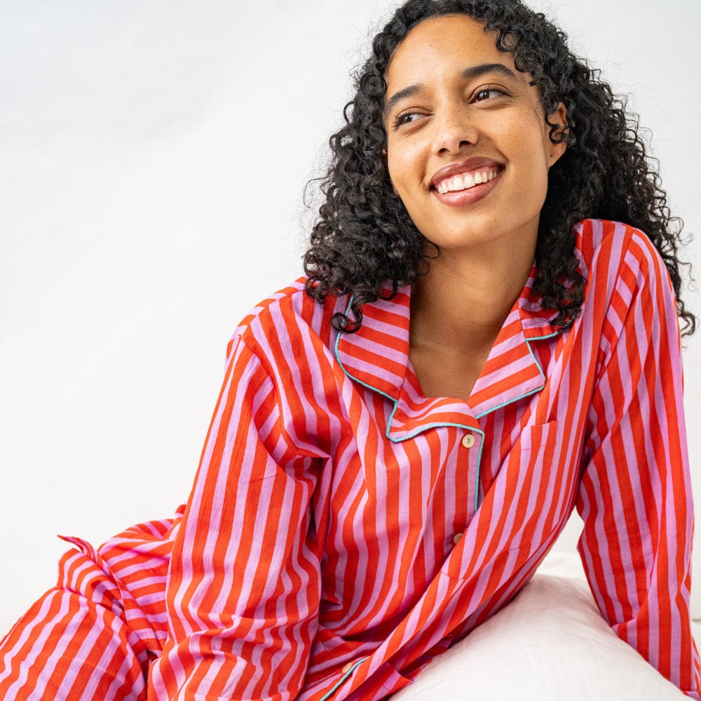 Bonnie Pajama Set Lavender &amp; Poppy