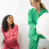 Bonnie pajama set green &amp; blue - SIZE RUN