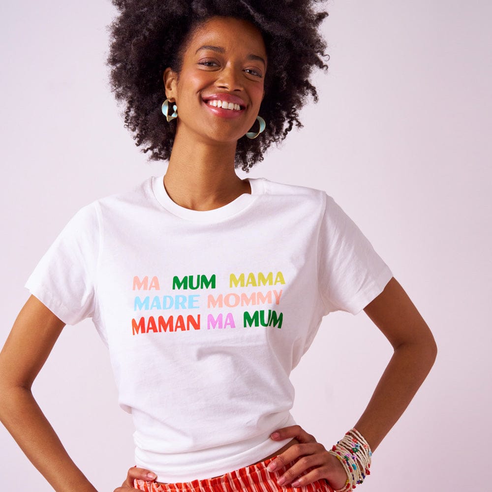 Kiki Tee Mama In Natural Large Wholesale