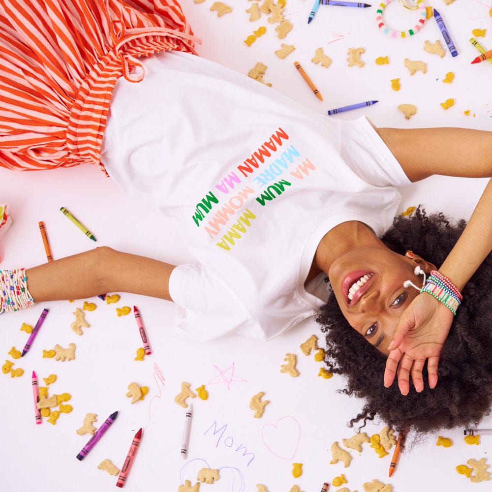 Kiki Tee Mama In Natural Large Wholesale