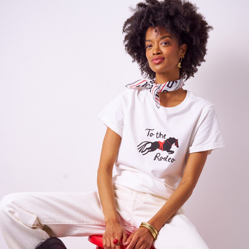 Kiki Tee To The Rodeo In Natural Large Wholesale