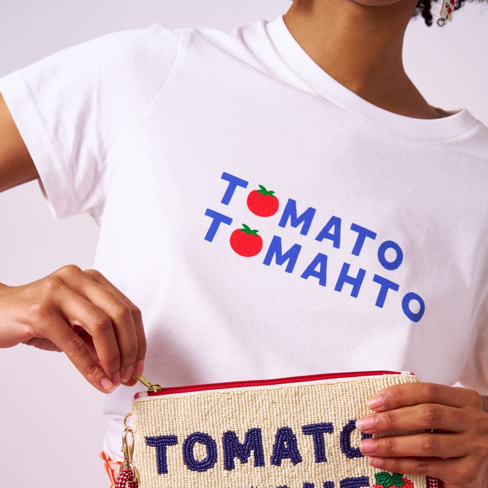 Kiki Tee Tomato Tomahto In Natural Large Wholesale