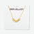 Goldie Chain Necklace with Brass Letters 16" with 1.5" Extension Badass Wholesale