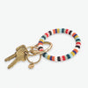 Chloe Stripe Key Ring Bright Multicolor Wholesale