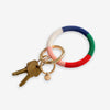 Chloe Five Color Blocks Beaded Key Ring St. Tropez Wholesale