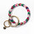 Chloe Chevron Stripe Key Ring Green Red Navy Pink