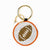 Game Day Football Beaded Bag Charm Burnt Orange Wholesale