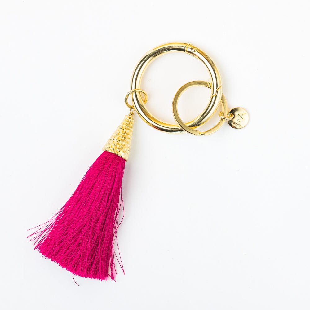 Eloise Tassels For Key Rings Hot Pink