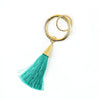 Eloise Tassels For Key Rings Turquoise