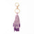 Diana Tassel Beaded Bag Charm Lilac + Dark Purple Wholesale