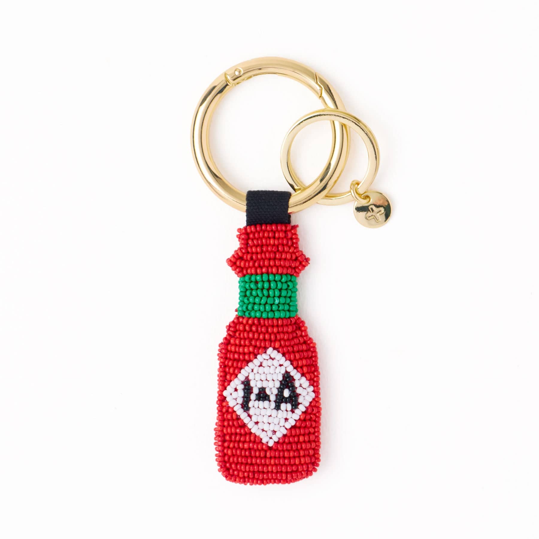 Riley Hot Sauce Beaded Bag Charm Red Wholesale