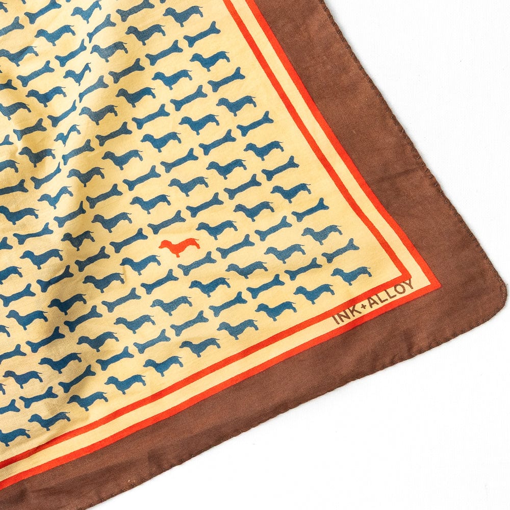 Olivia Square Scarf Dachshund Print Wholesale
