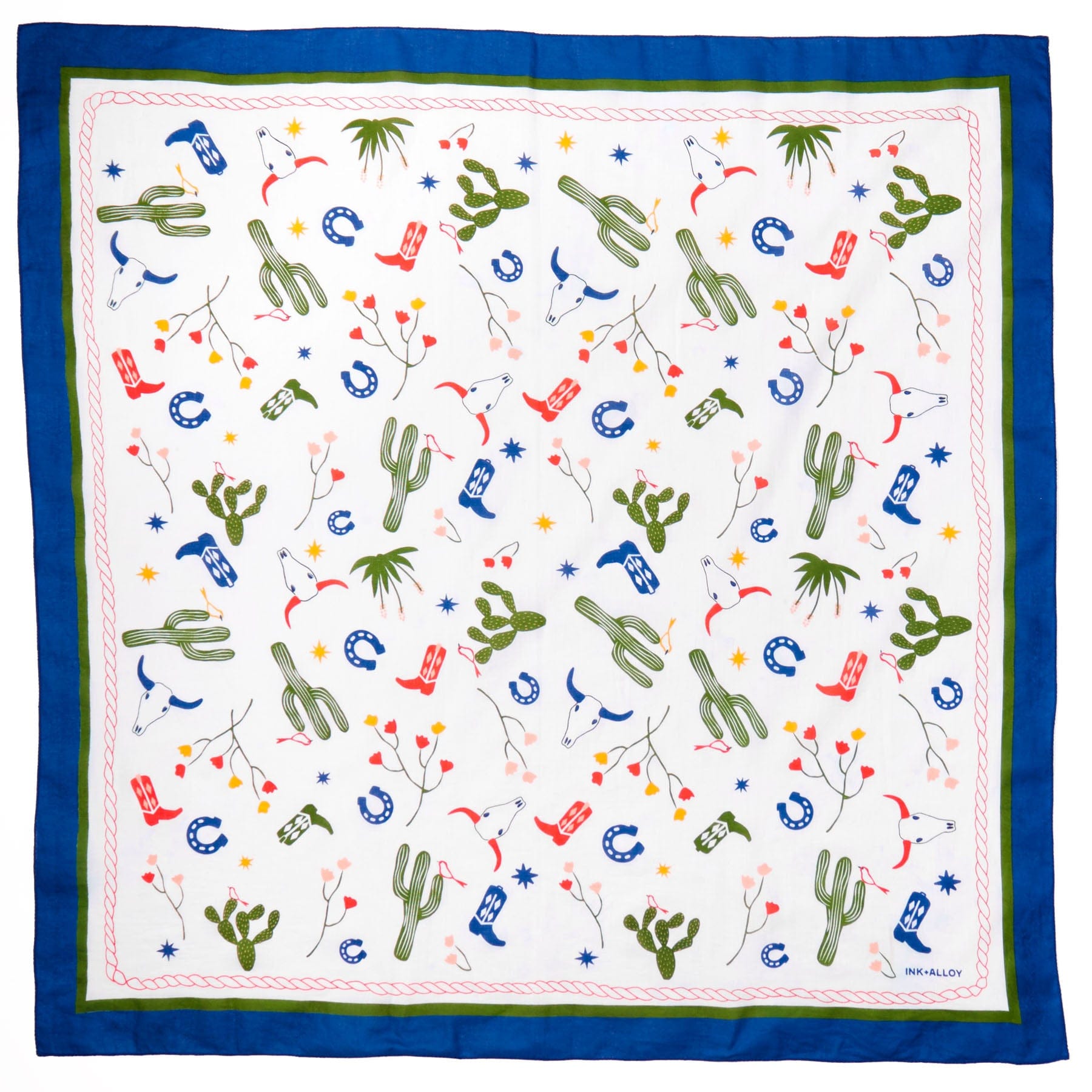 Olivia Square Scarf Western Print Wholesale