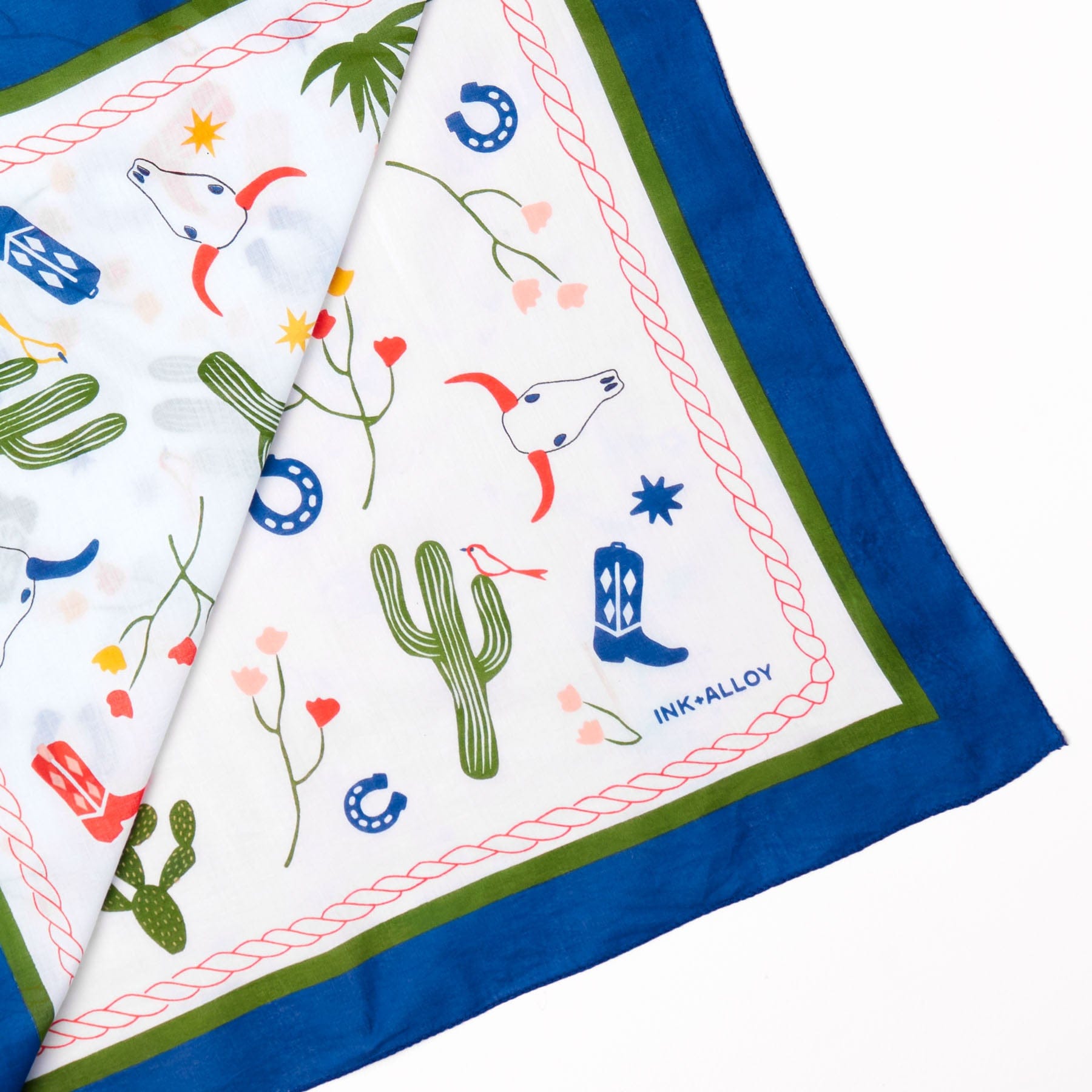 Olivia Square Scarf Western Print Wholesale