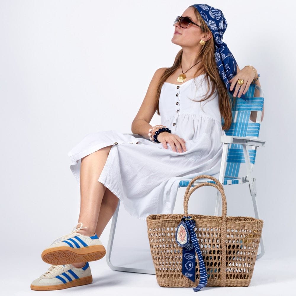 Camile Skinny Scarf Oyster Print Wholesale