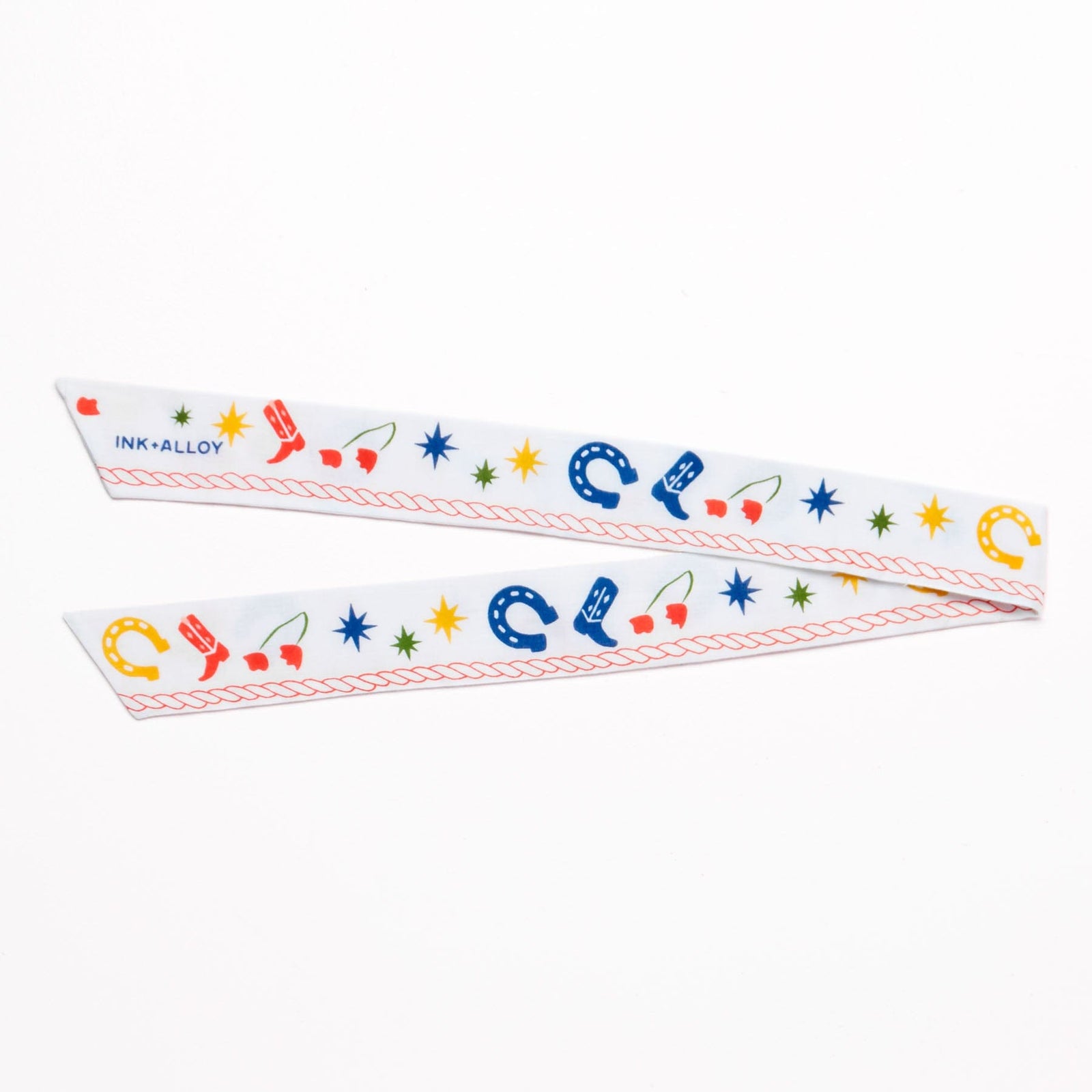 Camile Skinny Scarf Western Print Wholesale