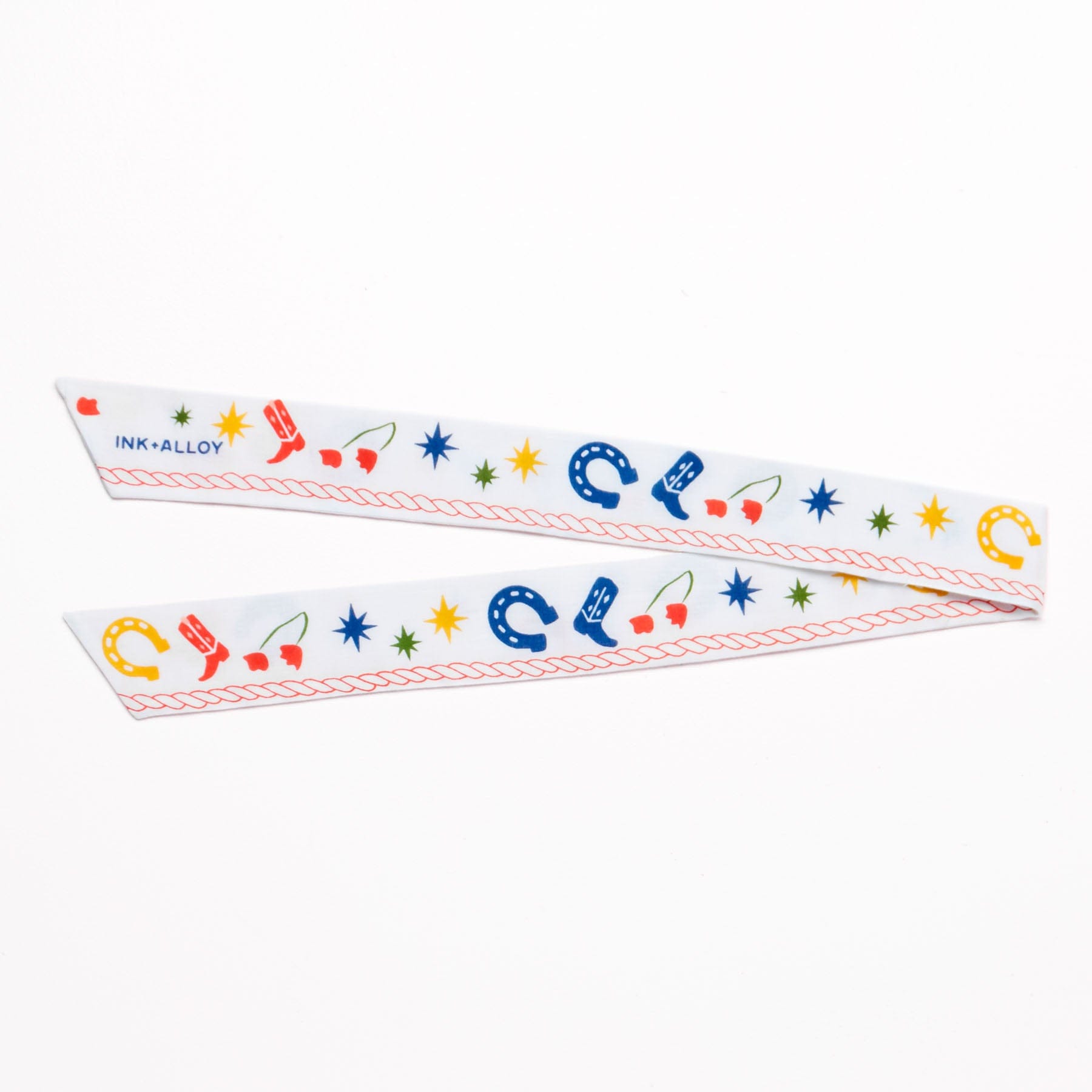 Camile Skinny Scarf Western Print Wholesale