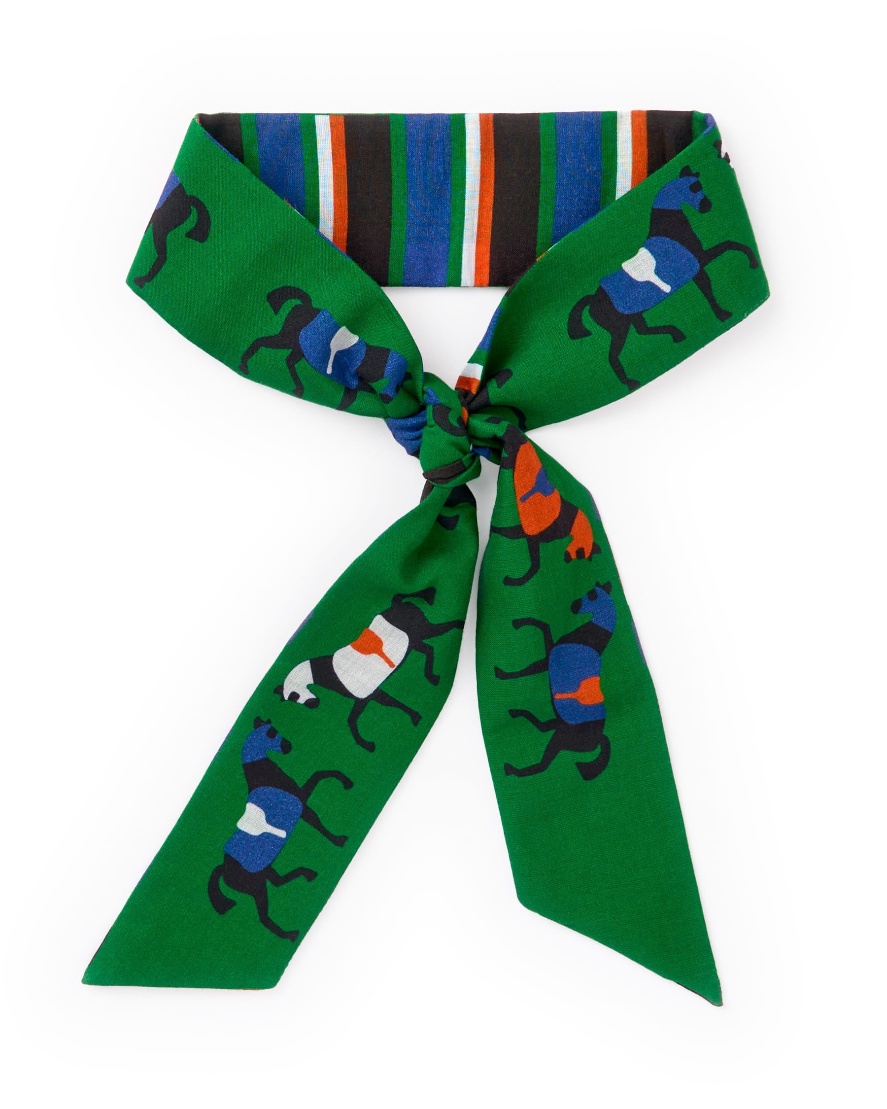 Camile Skinny Scarf Horse Print 36x2