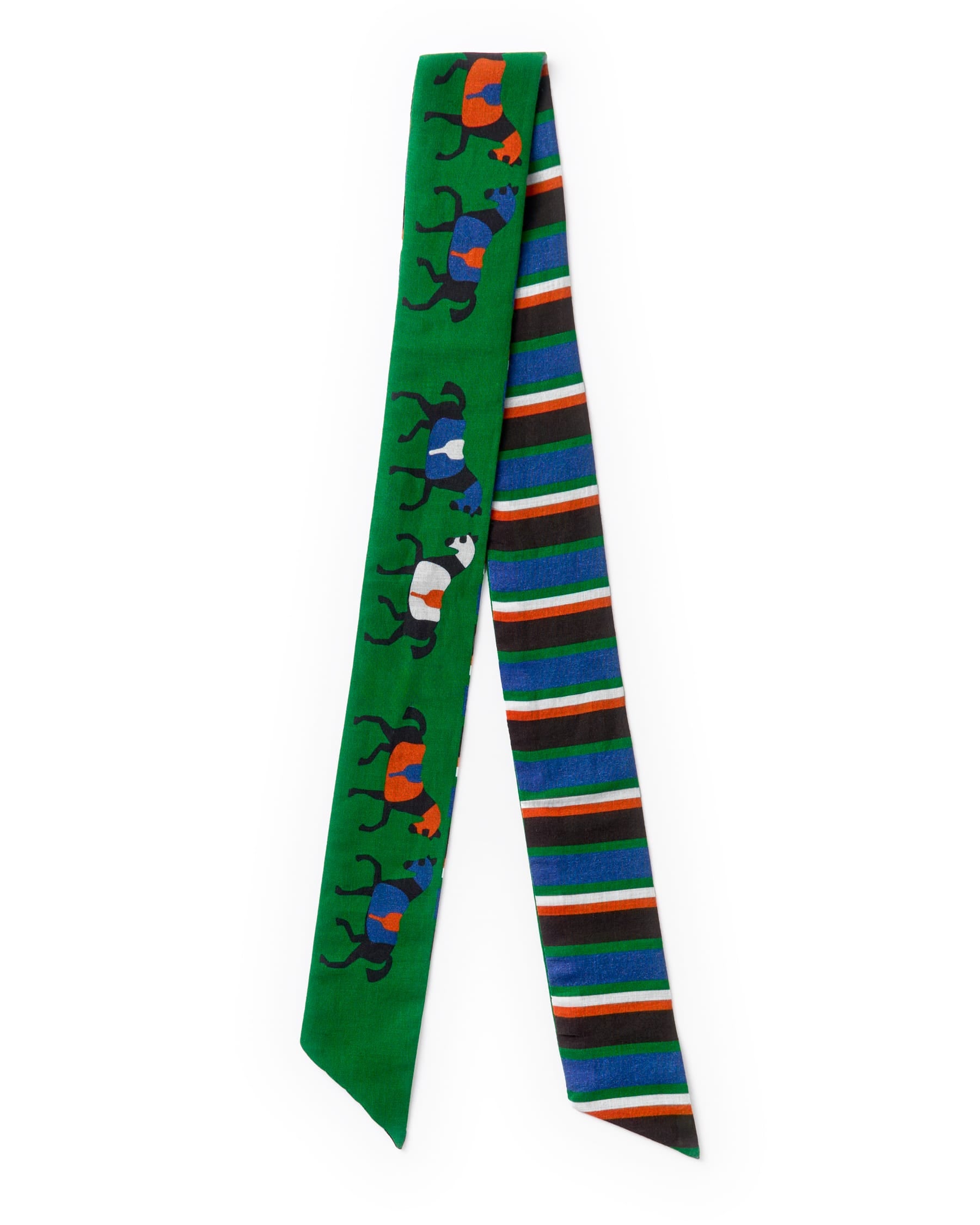 Camile Skinny Scarf Horse Print 36x2