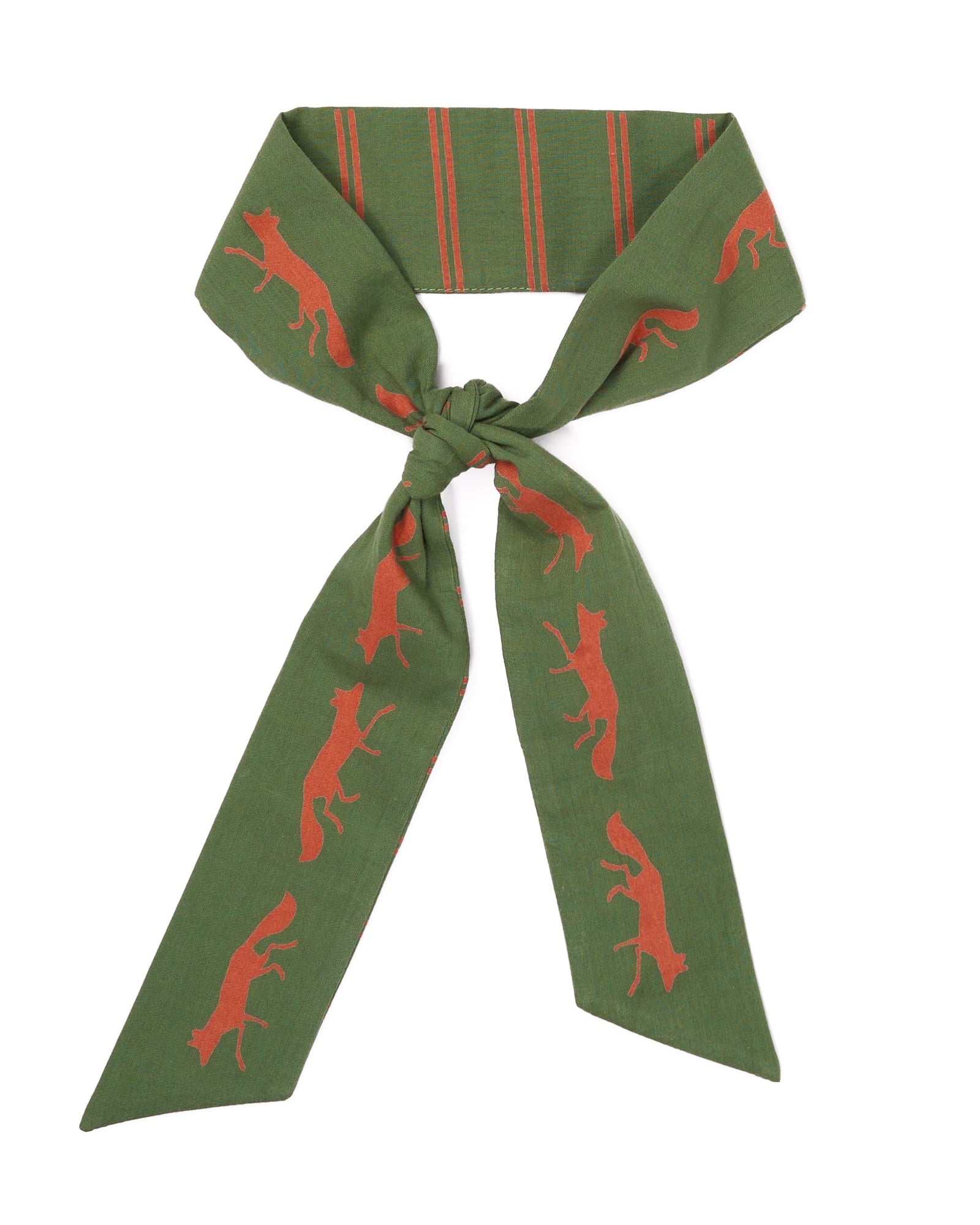 Camile Skinny Scarf Fox Print 36x2